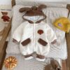 Baby Girls Boys Color-blocking Cartoon Jumpsuits Wholesale 240913212