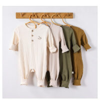 Baby Girls Boys Solid Color Jumpsuits Wholesale 250227117