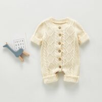 Baby Girls Boys Solid Color Jumpsuits Wholesale 56267325