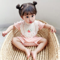 Baby Girls Cartoon Lace Jumpsuits Wholesale 23041179
