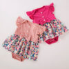 Baby Girls Flower Print Dresses Wholesale 24040986
