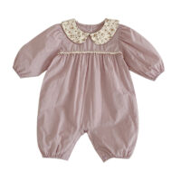 Baby Girls Flower Print Jumpsuits Wholesale 230111237