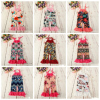 Baby Girls Flower Print Jumpsuits Wholesale 307213534