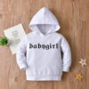 Baby Girls Letters Butterfly Printed Hoodies Swearshirts Wholesale 221206199