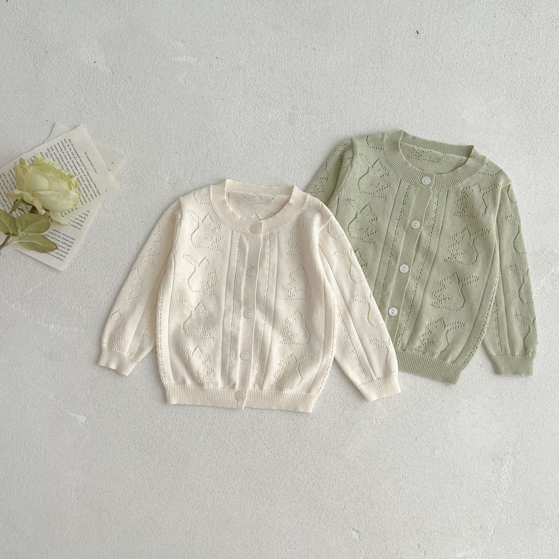 Baby Girls Solid Color Cardigan Wholesale 230403273