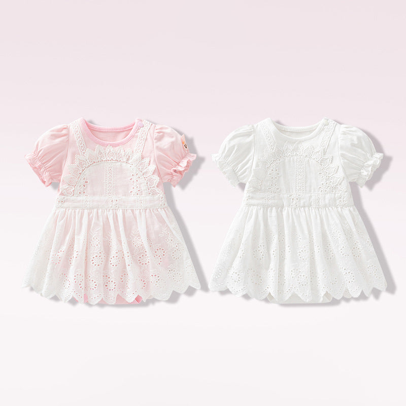 Baby Girls Solid Color Dresses Wholesale 24052205