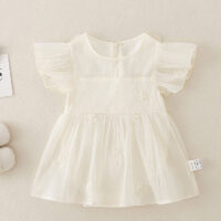 Baby Girls Solid Color Dresses Wholesale 240802120