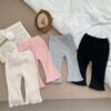 Baby Girls Solid Color Pants Wholesale 230302432