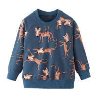 Baby Kid Boys Animals Cartoon Print Hoodies Swearshirts Wholesale 22041246