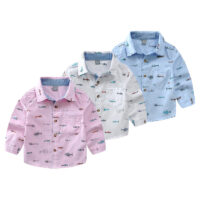 Baby Kid Boys Cartoon Print Shirts Wholesale 23011409