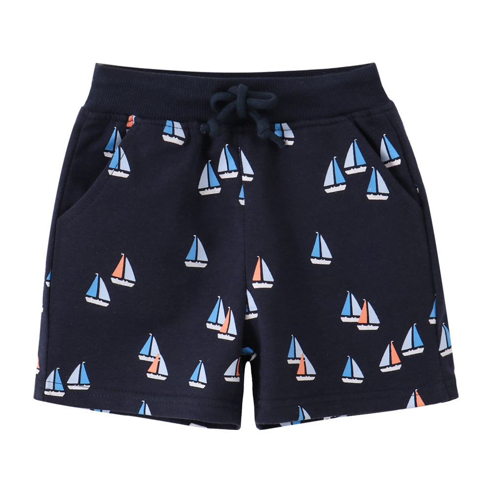 Baby Kid Boys Cartoon Print Shorts Wholesale 230407257