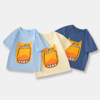 Baby Kid Boys Cartoon Print Tops Wholesale 240409277