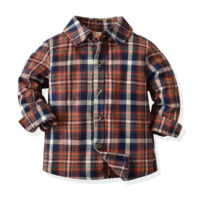 Baby Kid Boys Checked Bow Birthday Party Shirts Wholesale 211109500