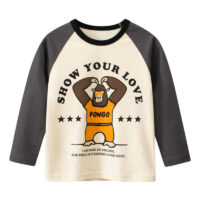 Baby Kid Boys Color-blocking Cartoon Tops Wholesale 221025322