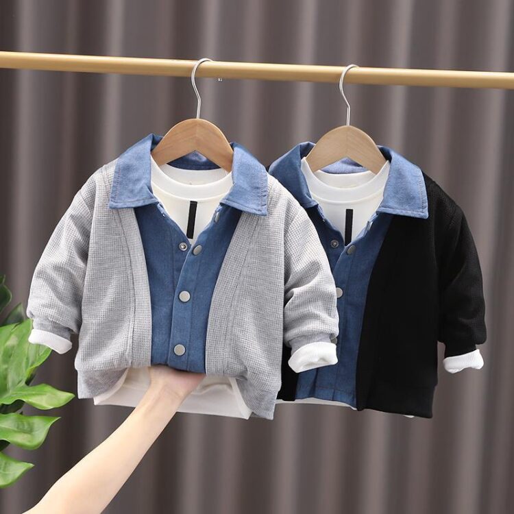 Baby Kid Boys Color-blocking Jackets Outwears Wholesale 230228370
