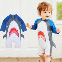 Baby Kid Boys Color-blocking Print Beach Swimwears Wholesale 22060683
