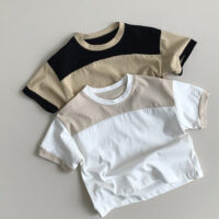 Baby Kid Boys Color-blocking Tops Wholesale 240802121
