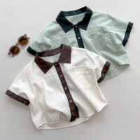 Baby Kid Boys Color-blocking Tops Wholesale 240802192