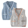 Baby Kid Boys Crochet Alphabet Vests Waistcoats Wholesale 220817586