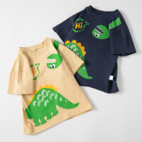 Baby Kid Boys Dinosaur Print Tops Wholesale 240409184