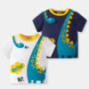 Baby Kid Boys Dinosaur Print Tops Wholesale 24040991