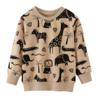 Baby Kid Boys Flower Print Hoodies Sweatshirts Wholesale 230407125