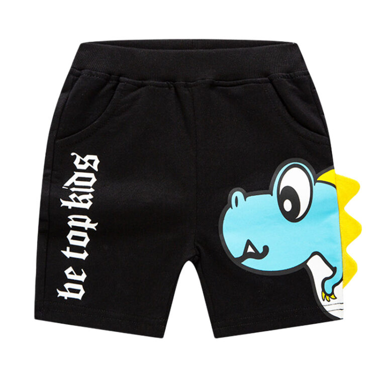 Baby Kid Boys Letters Cartoon Print Shorts Wholesale 22090237