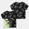 Baby Kid Boys Letters Dinosaur Print Tops Wholesale 24040924