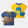 Baby Kid Boys Letters Dinosaur Tops Wholesale 24040988
