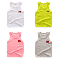 Baby Kid Boys Letters Embroidered Tank Tops Wholesale 230317476