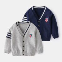 Baby Kid Boys Solid Color Cardigan Wholesale 22071358