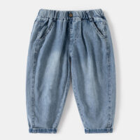 Baby Kid Boys Solid Color Jeans Wholesale 25060497