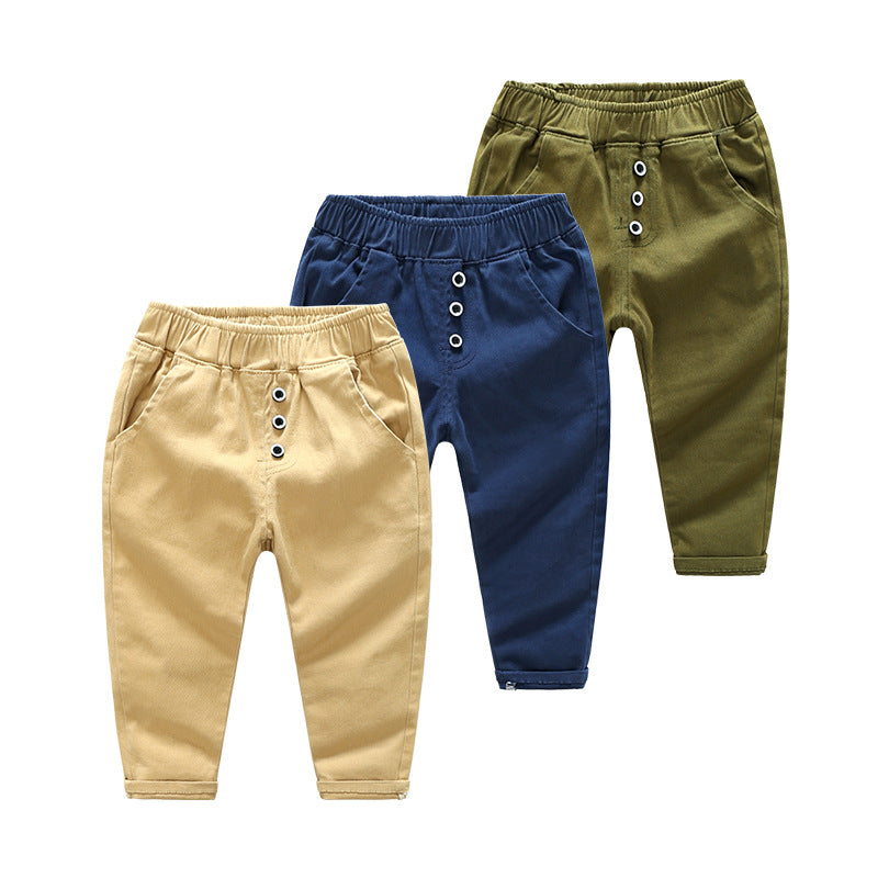 Baby Kid Boys Solid Color Pants Wholesale 221209153