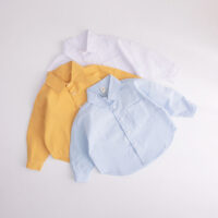 Baby Kid Boys Solid Color Shirts Wholesale 230303313