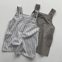 Baby Kid Boys Solid Color Striped Rompers Wholesale 240802167