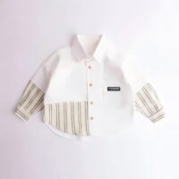 Baby Kid Boys Striped Color-blocking Shirts Wholesale 230303275
