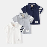 Baby Kid Boys Striped Polo Shirts Wholesale 230317252