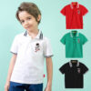 Baby Kid Boys Striped Print Polo Shirts Wholesale 220330680