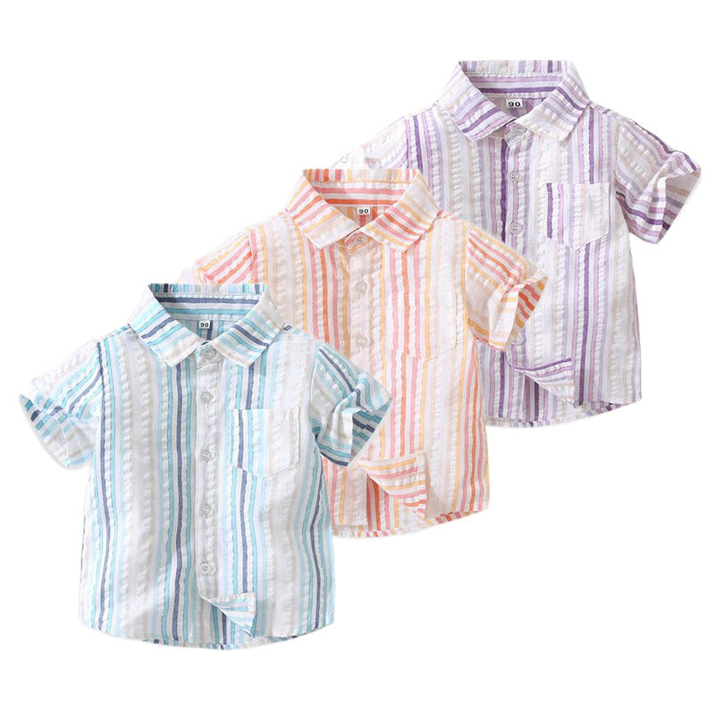 Baby Kid Boys Striped Shirts Wholesale 230308339