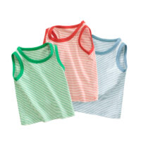 Baby Kid Boys Striped Tank Tops Wholesale 220518472