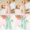 Baby Kid Girls Animals Cartoon Print Easter Jumpsuits Wholesale 25021009