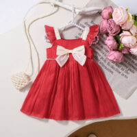 Baby Kid Girls Bow Dresses Wholesale 25070831