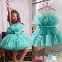 Baby Kid Girls Bow Dressy Dresses Princess Dresses Wholesale 230302113