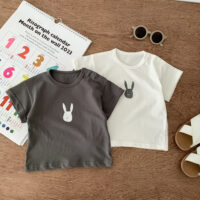 Baby Kid Girls Boys Animals Print Tops Wholesale 25040311