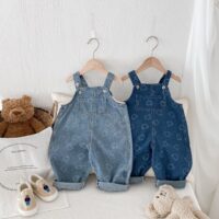 Baby Kid Girls Boys Cartoon Print Jumpsuits Wholesale 25050873