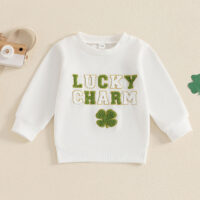 Baby Kid Girls Boys Color-blocking Embroidered Hoodies Sweatshirts Wholesale 25010737