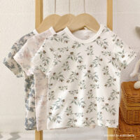 Baby Kid Girls Boys Fruit Print Tops Wholesale 25040307