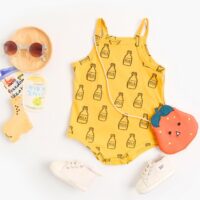 Baby Kid Girls Boys Letters Cartoon Print Rompers Wholesale 220322183
