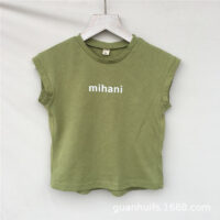 Baby Kid Girls Boys Letters Tank Tops Wholesale 22042940