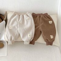 Baby Kid Girls Boys Solid Color Cartoon Pants Wholesale 24091397